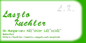 laszlo kuchler business card